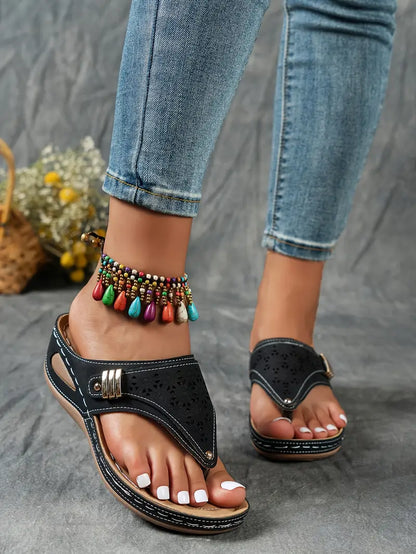 Sandales OrthoÉlégance™ | Soutien Orthopédique et Design Raffiné