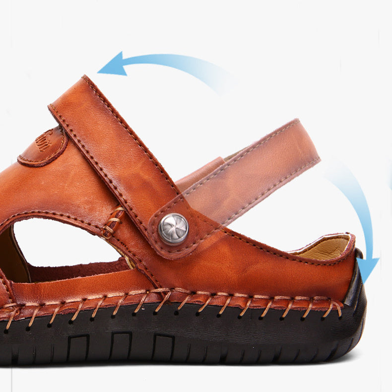 HSY™ | Sandales homme orthopédiques faites à la main : confort et maintien exceptionnel