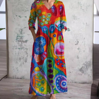 Camille™ | Robe Femme Élégante & Confort Naturel pour l'Été