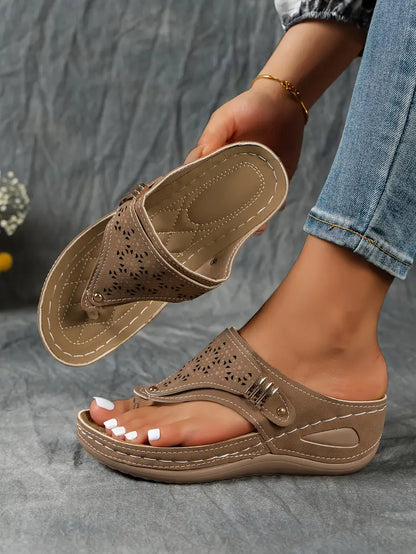 Sandales OrthoÉlégance™ | Soutien Orthopédique et Design Raffiné