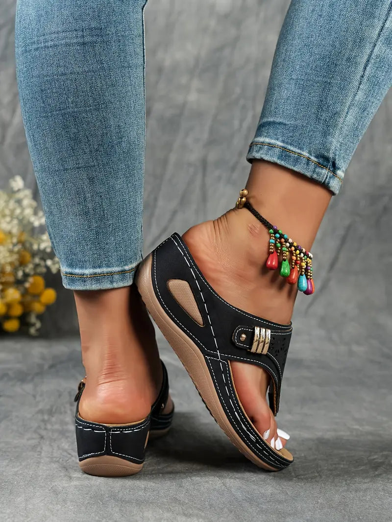 Sandales OrthoÉlégance™ | Soutien Orthopédique et Design Raffiné