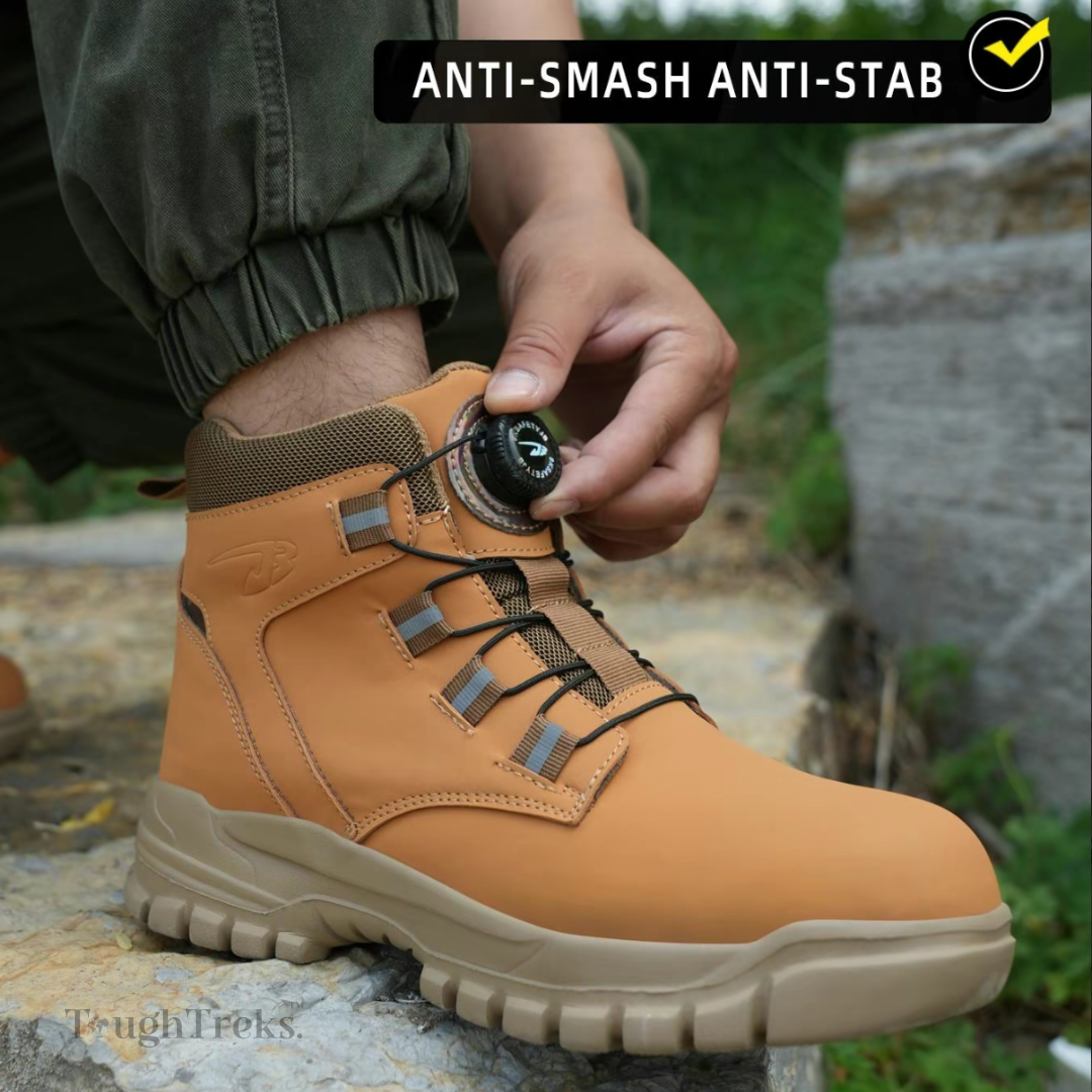 PGIX™ | Bottes homme de sécurité imperméables — Embout acier, antidérapantes et ultra-confort