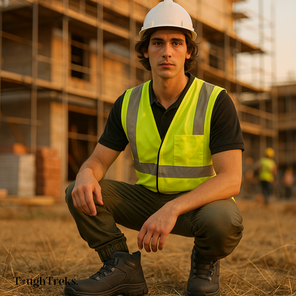 PGIX™ | Bottes homme de sécurité imperméables — Embout acier, antidérapantes et ultra-confort