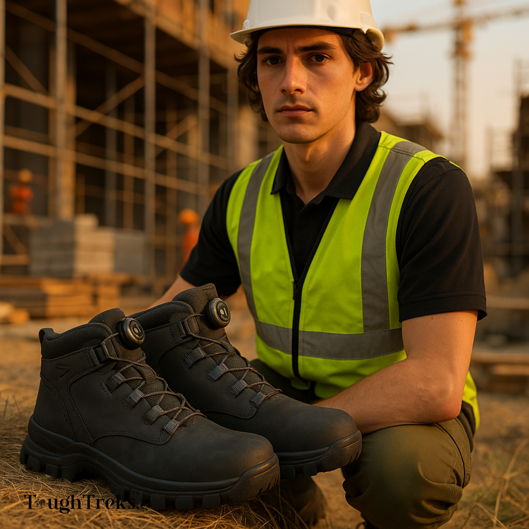 PGIX™ | Bottes homme de sécurité imperméables — Embout acier, antidérapantes et ultra-confort