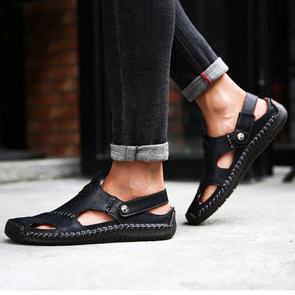 HSY™ | Sandales homme orthopédiques faites à la main : confort et maintien exceptionnel