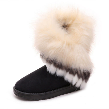Bottes Arctic Fur™ en fourrure synthétique, alliant confort et style.