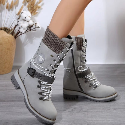 Bottes résistantes au froid avec un design élégant pour femmes