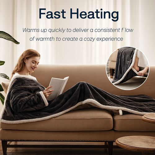 Warm™ | Fast-Heating Wearable Blanket — Instant Cozy Comfort