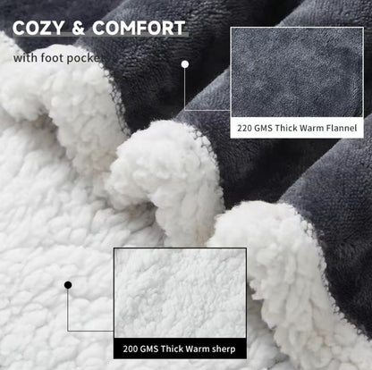 Warm™ | Fast-Heating Wearable Blanket — Instant Cozy Comfort