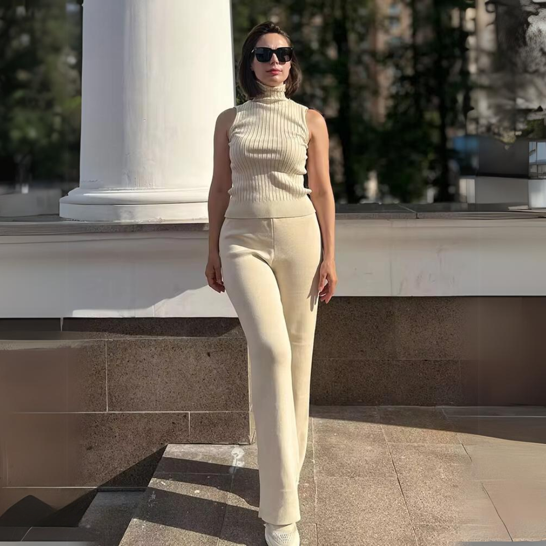 Amélie | Ensemble Tricot Femme 3 Pièces Élégance et Confort Lunnav