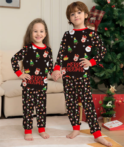 Pyjamas Noël enfant assortis – idée cadeau Noël parfaite pour des moments festifs en famille.