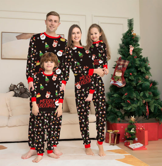 Pyjamas Noël assortis pour toute la famille – moment magique et confort pour les fêtes de fin d’année.