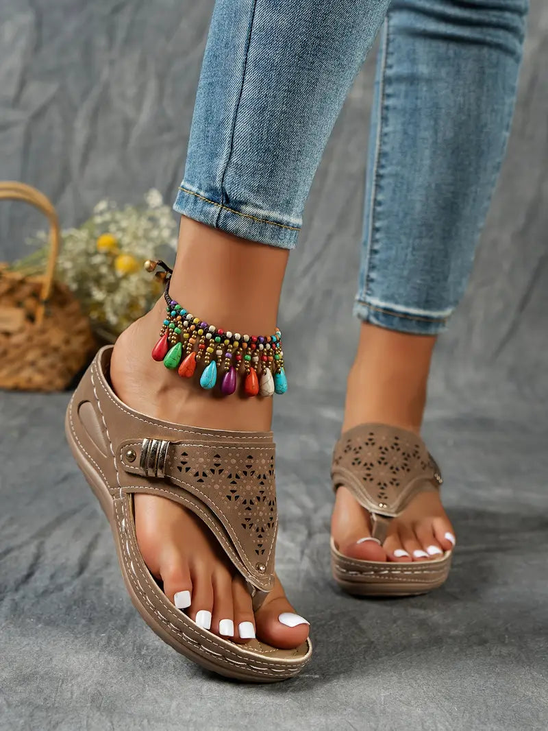 Sandales OrthoÉlégance™ | Soutien Orthopédique et Design Raffiné