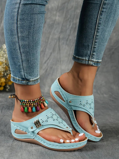 Sandales OrthoÉlégance™ | Soutien Orthopédique et Design Raffiné