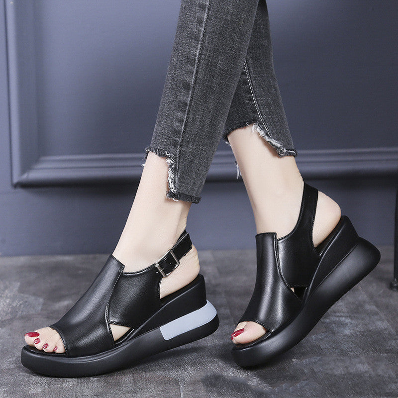 LYSSA™ | Sandales femme à talon compensé pour un confort élégant au quotidien