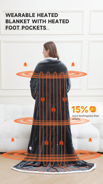 Warm™ | Fast-Heating Wearable Blanket — Instant Cozy Comfort